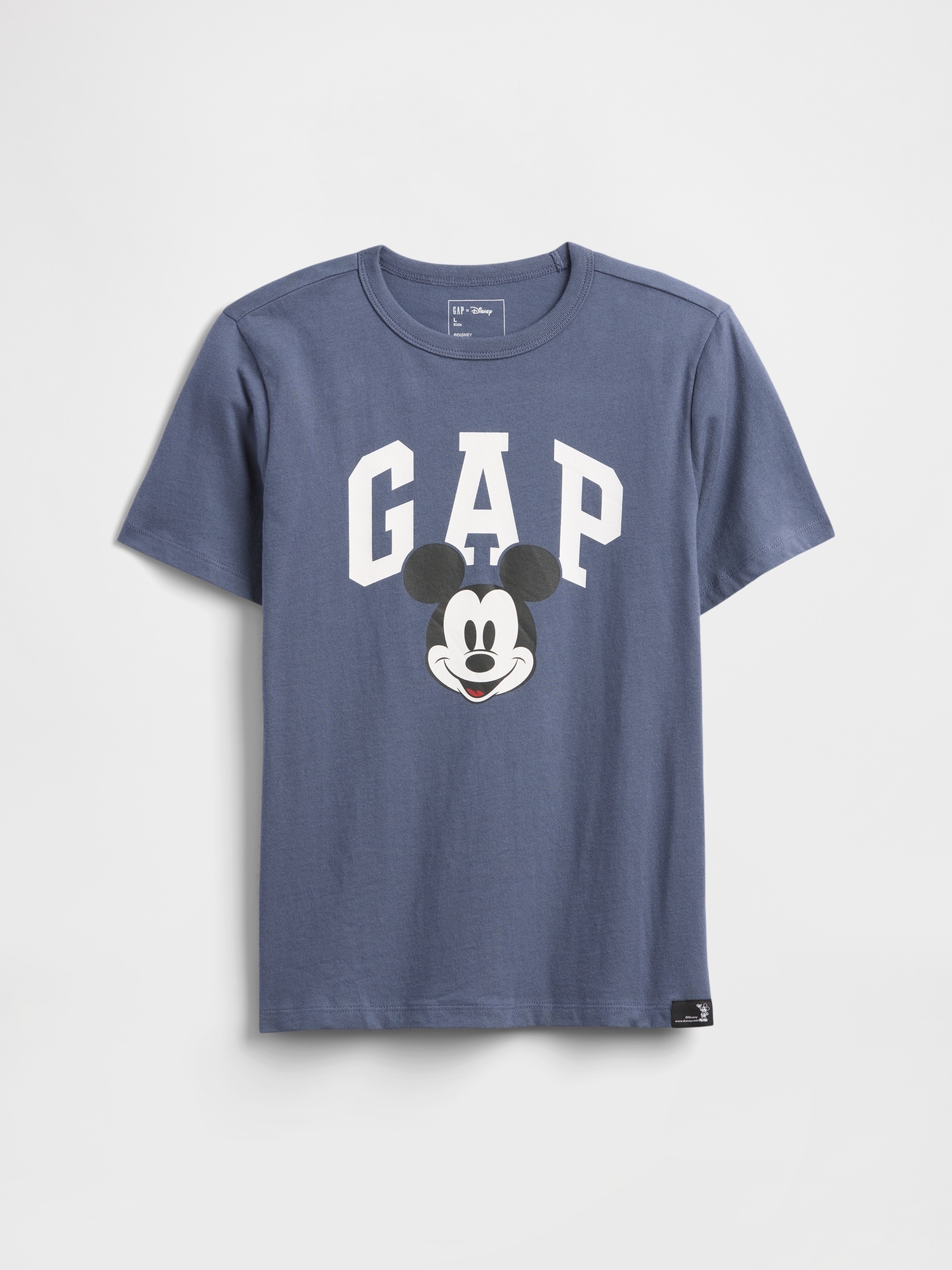 GapKids × Disney Mickey Mouse Logo T-Shirt - Blue