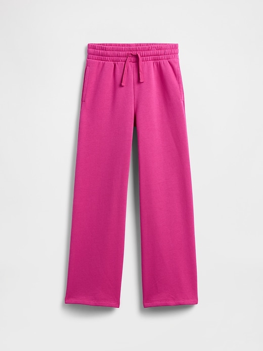 Image number 1 showing, Kids Relaxed Wide-Leg Sweatpants