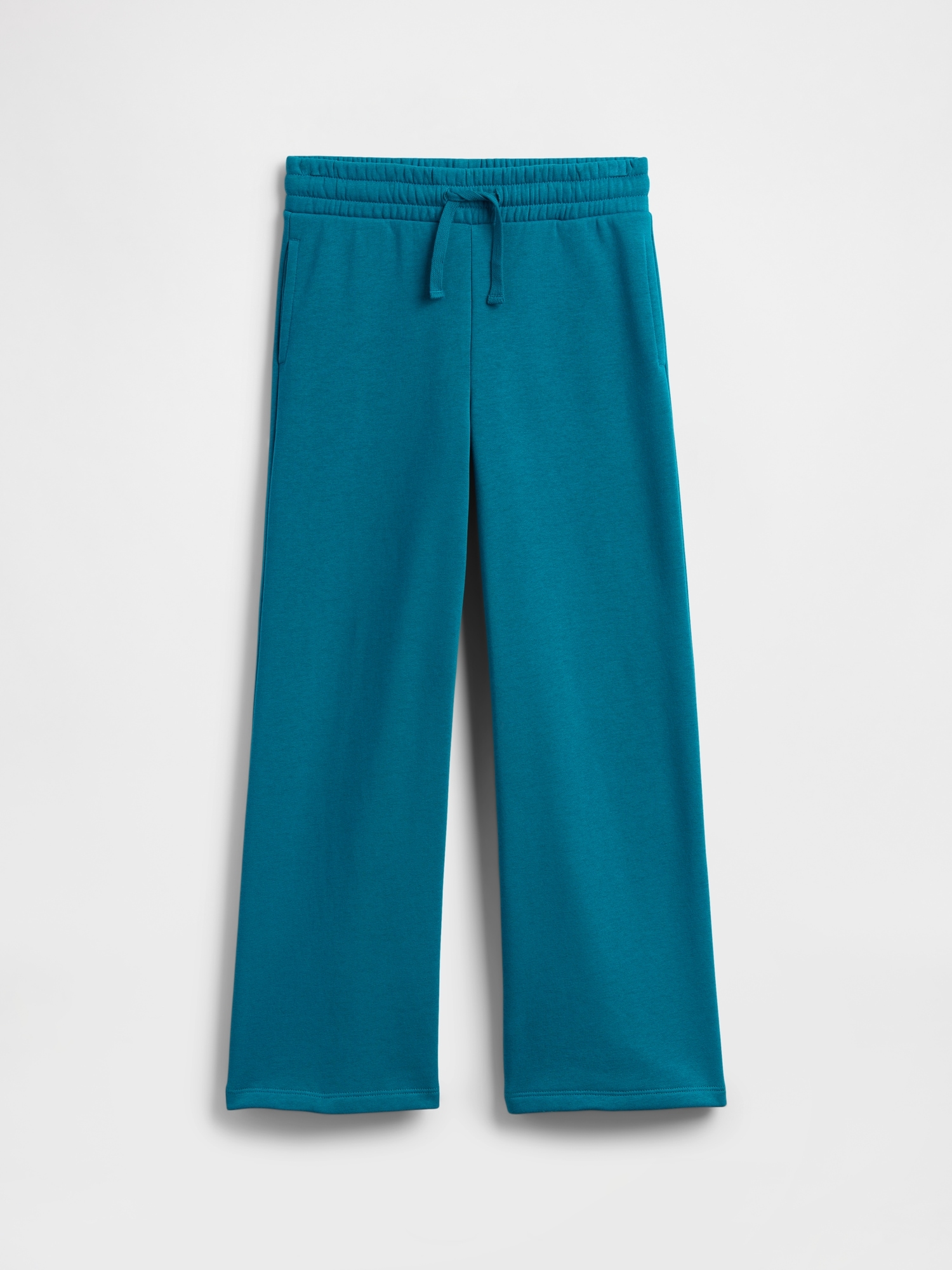 Kids Relaxed Wide-Leg Sweatpants - Blue