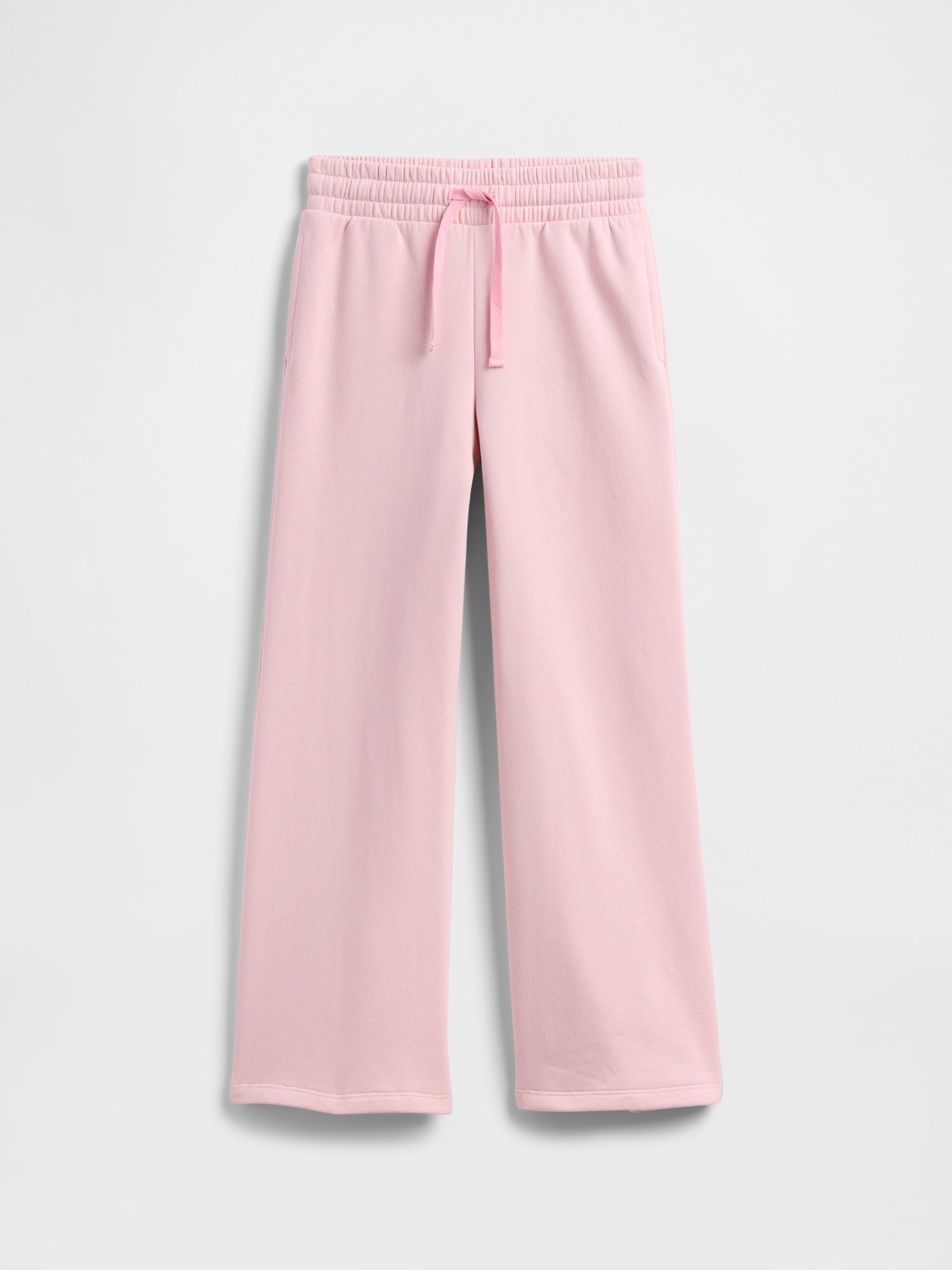 Kids Relaxed Wide-Leg Sweatpants - Pink