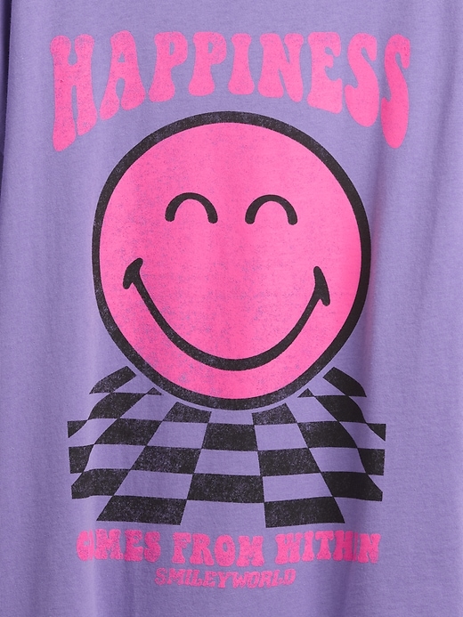 Image number 3 showing, GapKids &#124 SmileyWorld&#174 Oversized Graphic T-Shirt