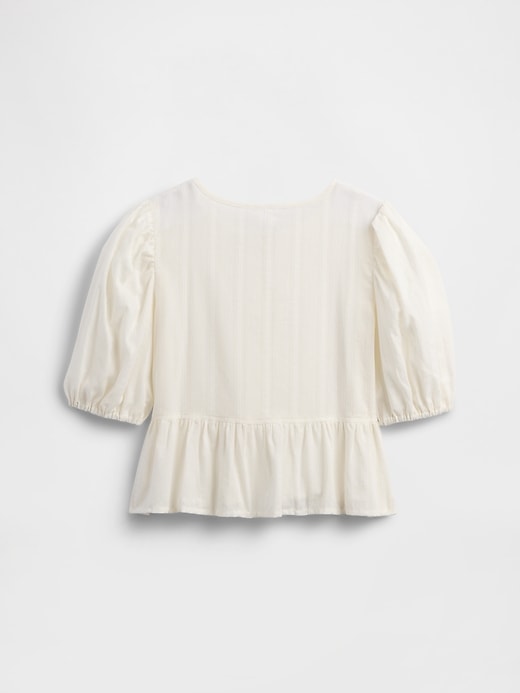 Image number 2 showing, Kids Bow Peplum Top