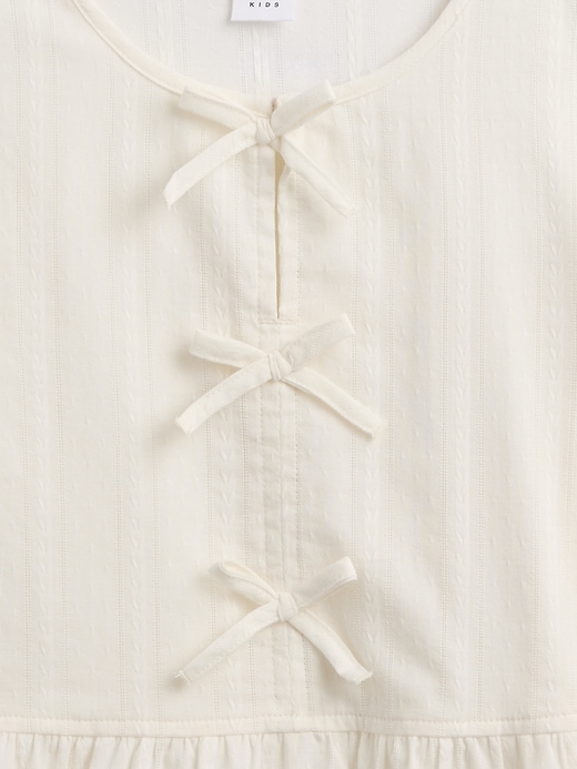 Image number 3 showing, Kids Bow Peplum Top