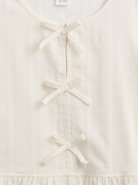 Kids Bow Peplum Top