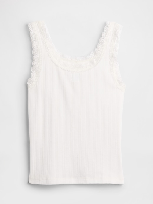Image number 2 showing, Kids Pointelle Sweater Tank Top