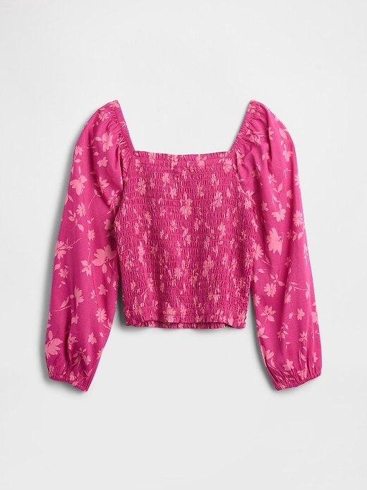 Image number 2 showing, Kids Squareneck Puff Sleeve Top