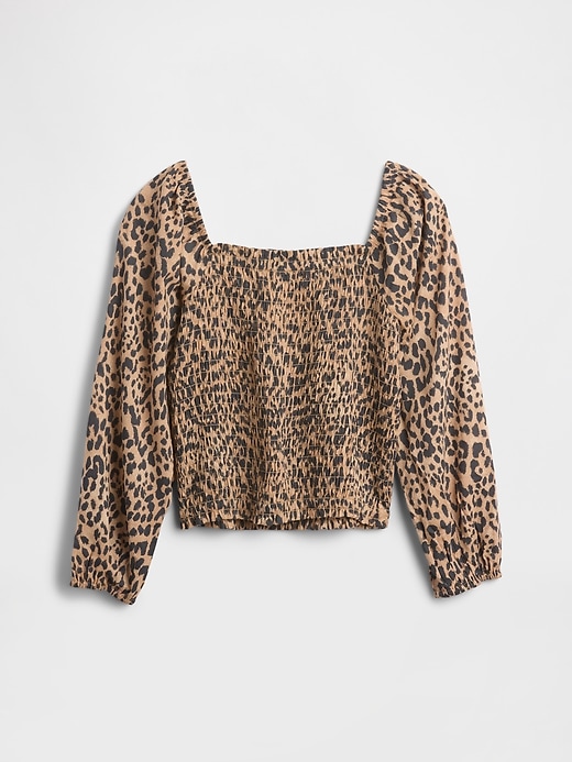Image number 2 showing, Kids Squareneck Puff Sleeve Top