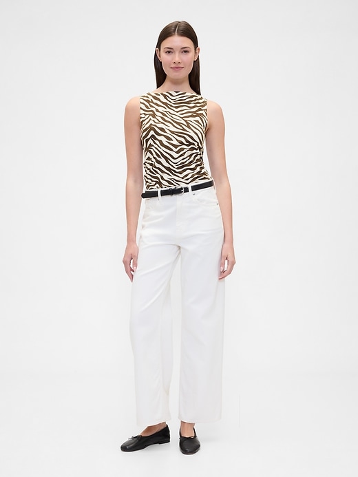Image number 3 showing, Sleeveless Boatneck Tank Top
