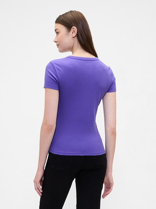 Image number 2 showing, Ribbed Crewneck T-Shirt