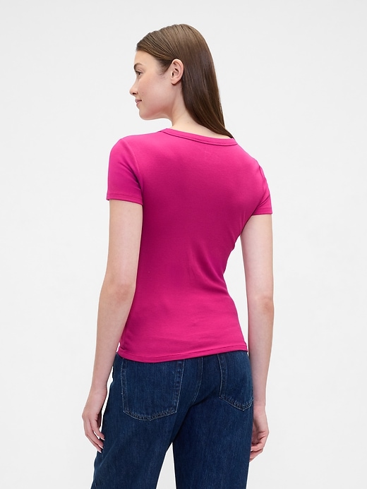 Image number 2 showing, Ribbed Crewneck T-Shirt