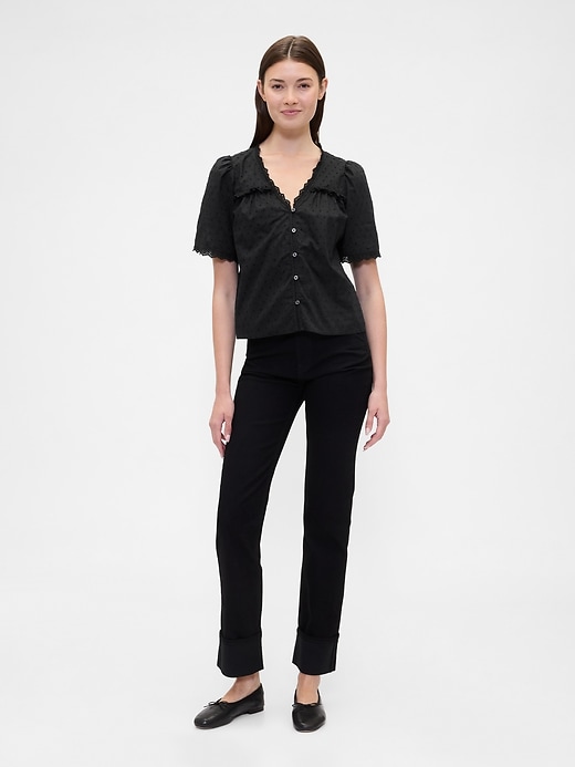 Image number 3 showing, Ruffle V-Neck Top