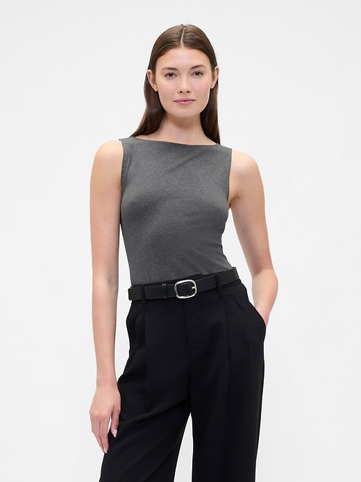 Image number 1 showing, Boatneck Tank Top