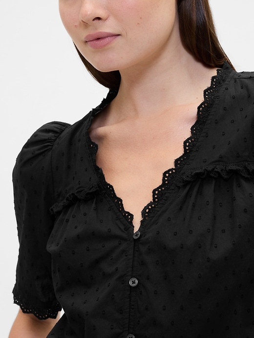 Image number 4 showing, Ruffle V-Neck Top