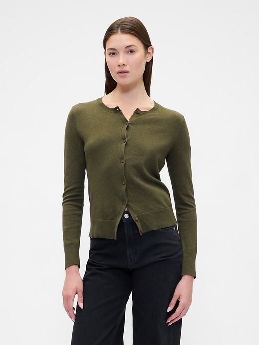 Image number 1 showing, Crewneck Cardigan