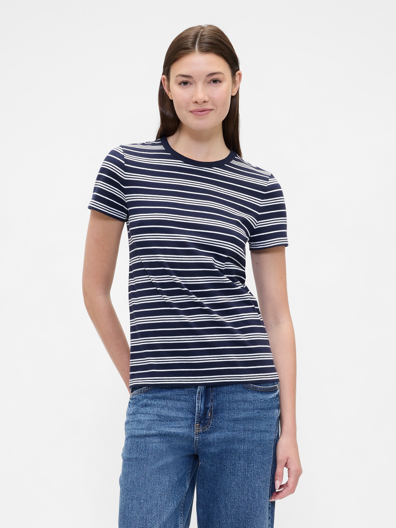 Favorite Stripe Crewneck T-Shirt - Navy Stripe