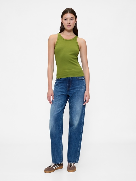Image number 3 showing, Ribbed Scoopneck Tank Top