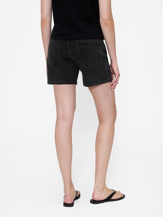 Image number 4 showing, 5" Mid Rise Denim Shorts
