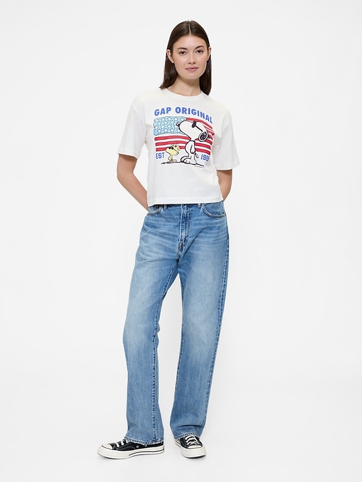 Image number 3 showing, Peanuts Oversized Gap Logo T-Shirt