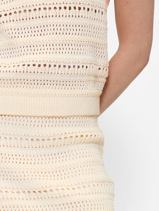 Image number 4 showing, Mixed-Stitch Sweater Mini Skirt