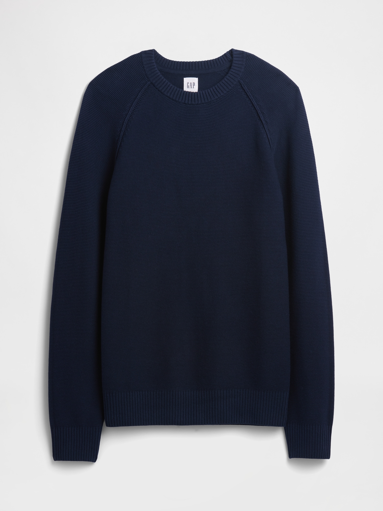 Gap Factory Garter Crewneck Sweater In Black