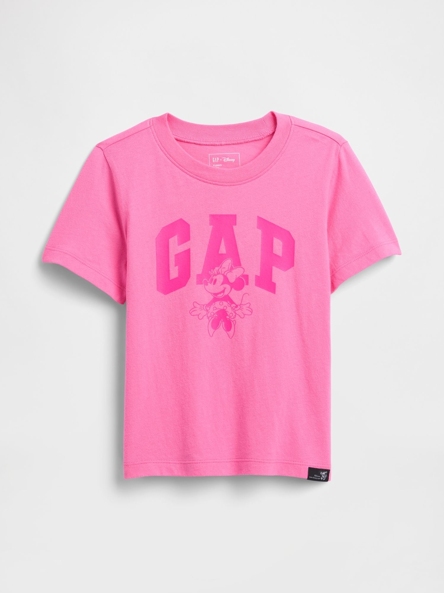 babyGap × Disney Minnie Mouse Logo T-Shirt - Pink