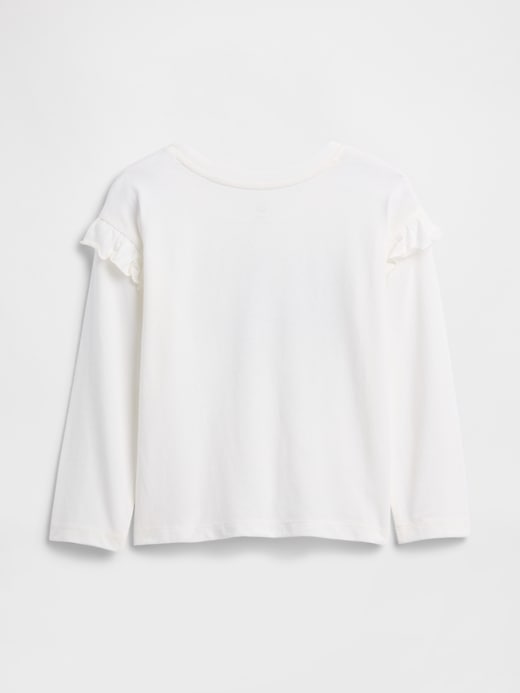 Image number 2 showing, babyGap Logo Ruffle Crewneck T-Shirt