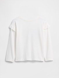 babyGap Logo Ruffle Crewneck T-Shirt