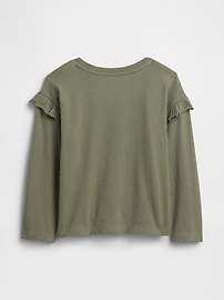 babyGap Logo Ruffle Crewneck T-Shirt