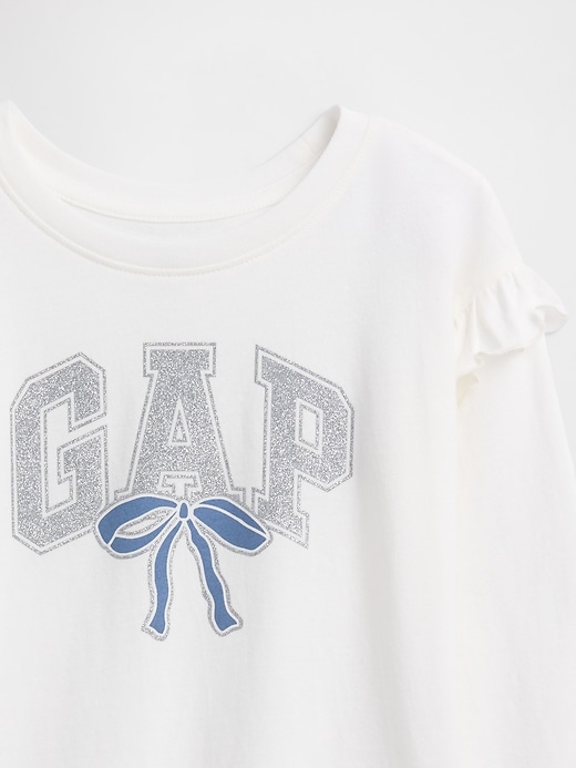 Image number 3 showing, babyGap Logo Ruffle Crewneck T-Shirt