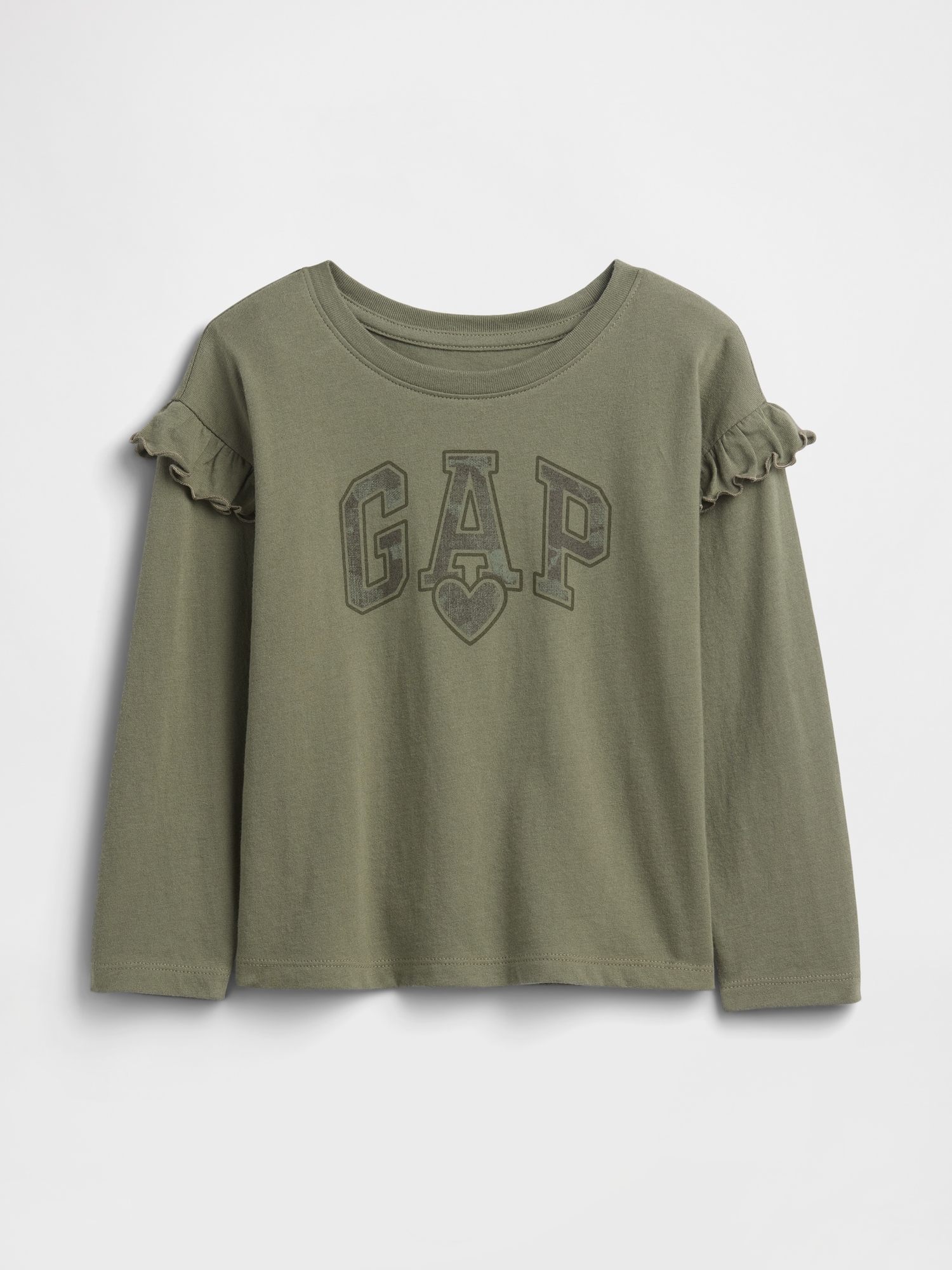 babyGap Logo Ruffle Crewneck T-Shirt