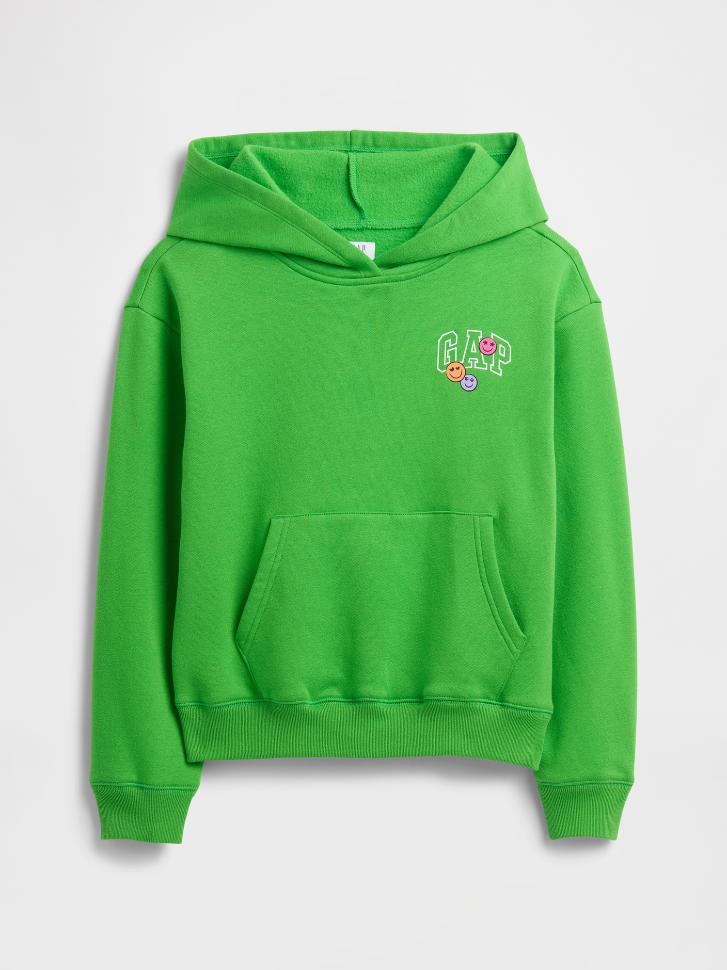 Kids Relaxed Gap Logo Hoodie - Green