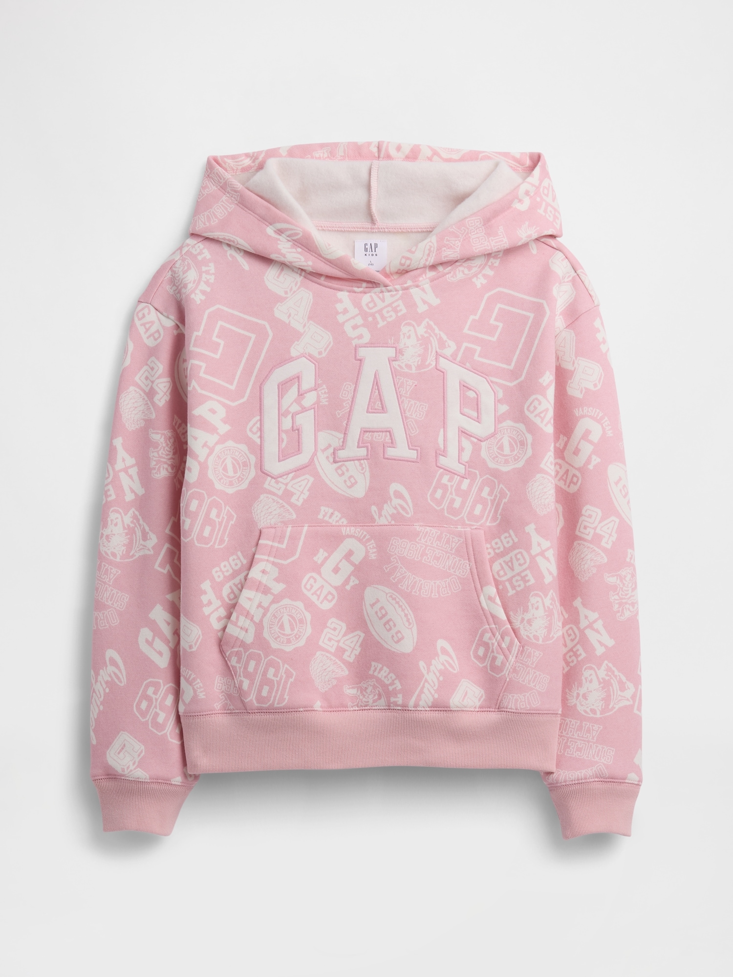 Kids Relaxed Gap Logo Hoodie - Pink