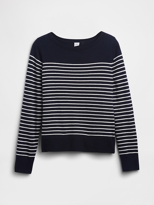 Image number 5 showing, Relaxed Stripe Boatneck Sweater