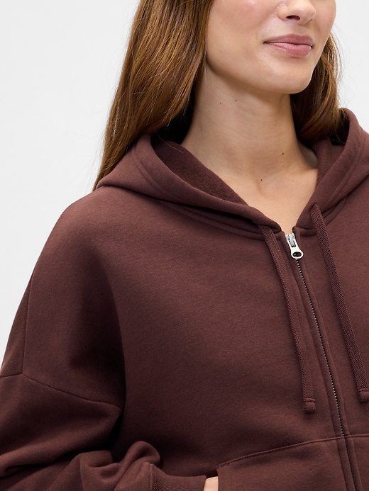Image number 4 showing, Oversized Fleece Zip Hoodie