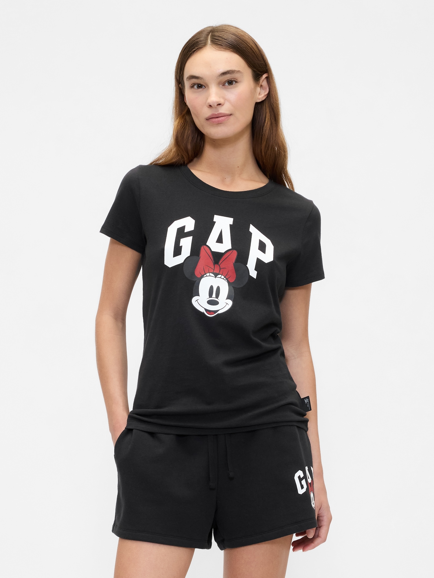 Gap × Disney Minnie Mouse Gap Logo T-Shirt - Disney Family Black