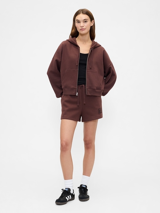 Image number 3 showing, Oversized Fleece Zip Hoodie