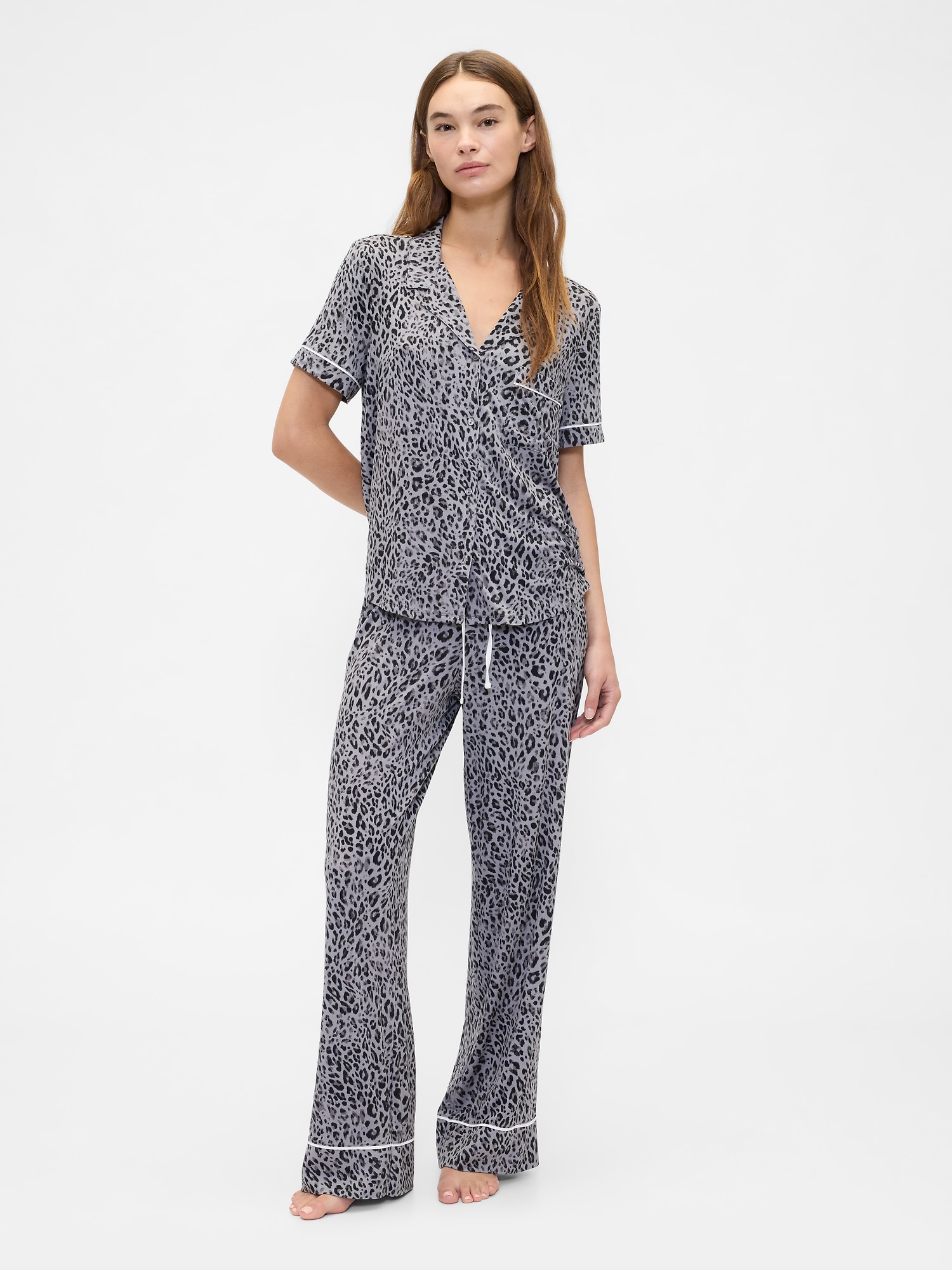 Modal Wide-Leg PJ Pants