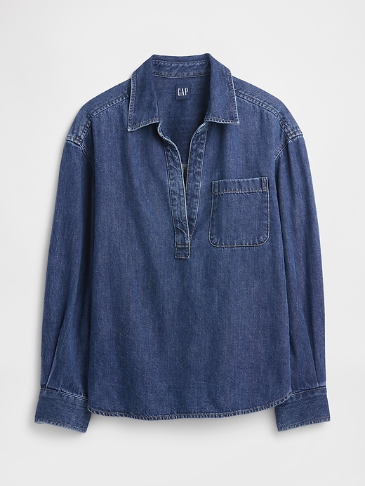 Image number 5 showing, Denim Big Shirt