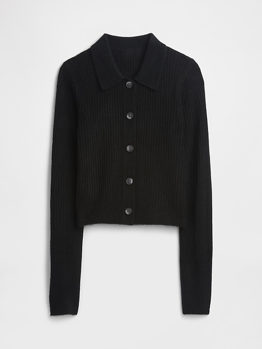 Image number 5 showing, Fitted Cropped Collared Cardigan