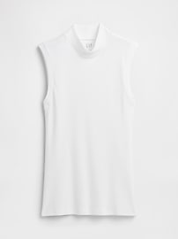 Modern Ribbed Mockneck Tank Top