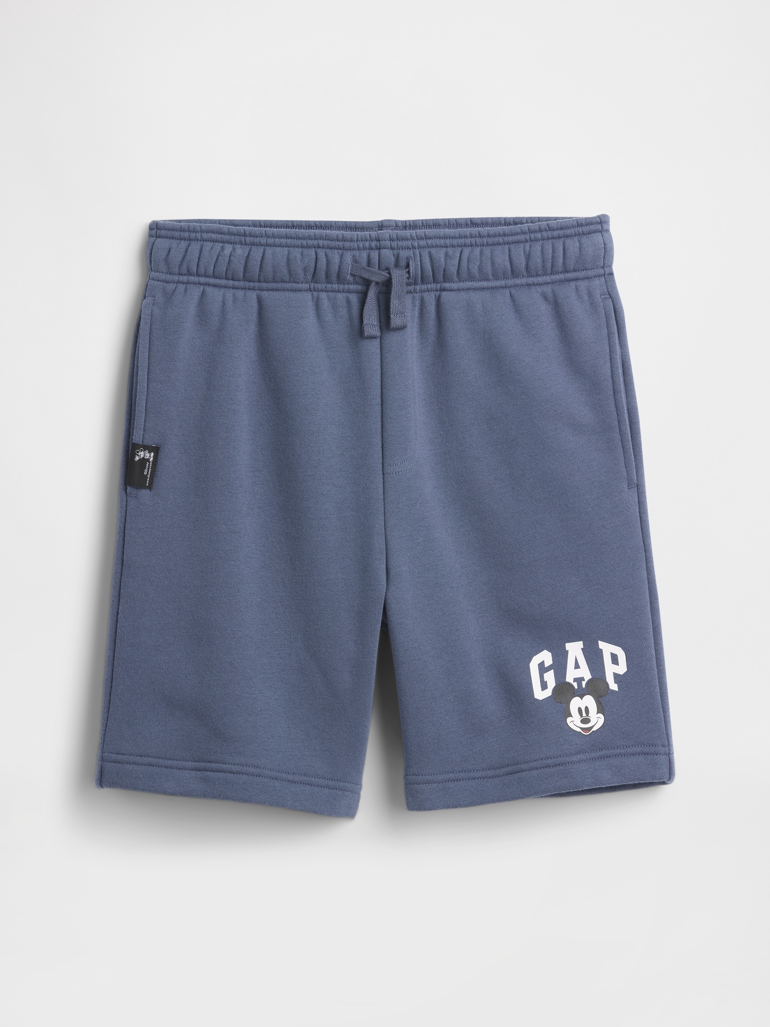 GapKids × Disney Mickey Mouse Relaxed Logo Pull-On Shorts - Blue