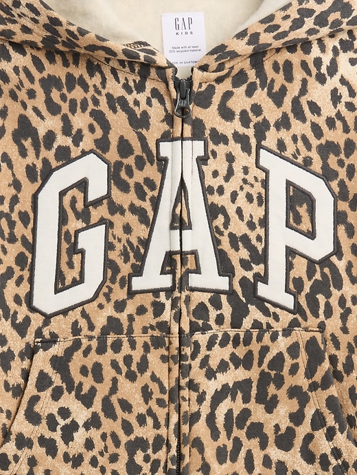 Image number 3 showing, Kids Relaxed Gap Logo Print Zip Hoodie