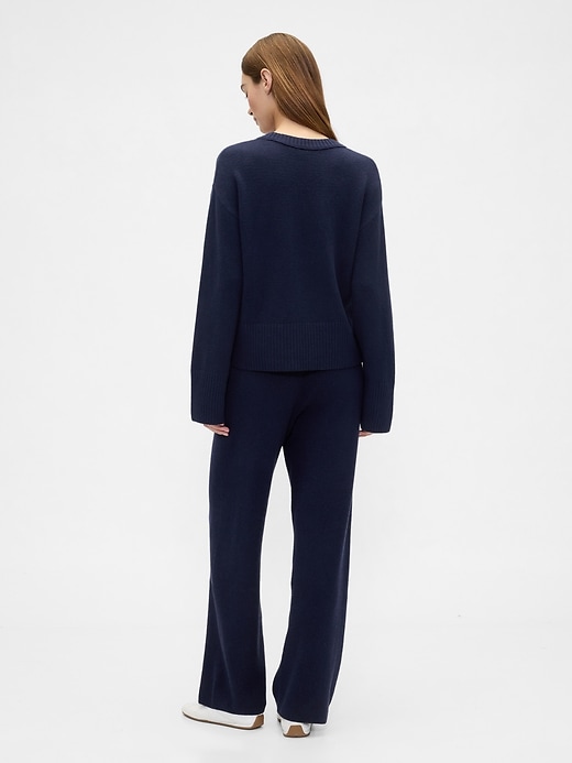 Image number 4 showing, CashSoft Relaxed Ribbed Sweater Pants