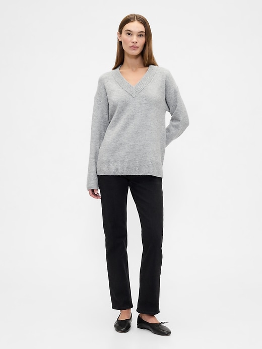 Image number 3 showing, Oversized V-Neck Sweater