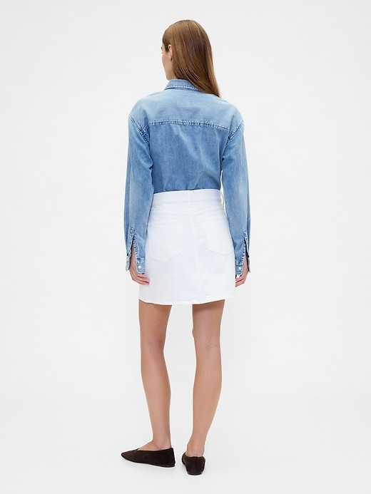 Image number 2 showing, Denim Mini Skirt