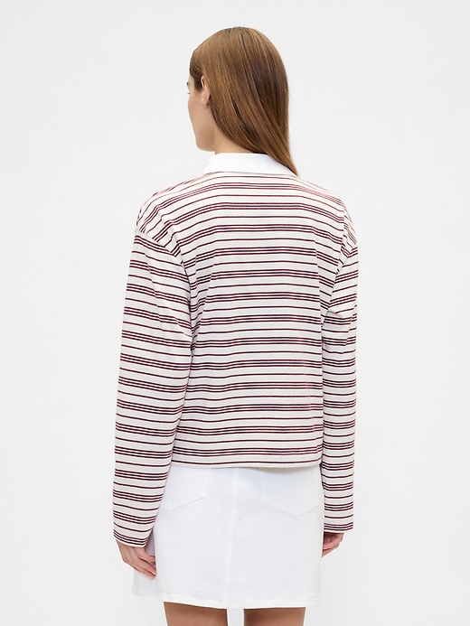 Image number 2 showing, Oversized Stripe Rugby Polo Shirt
