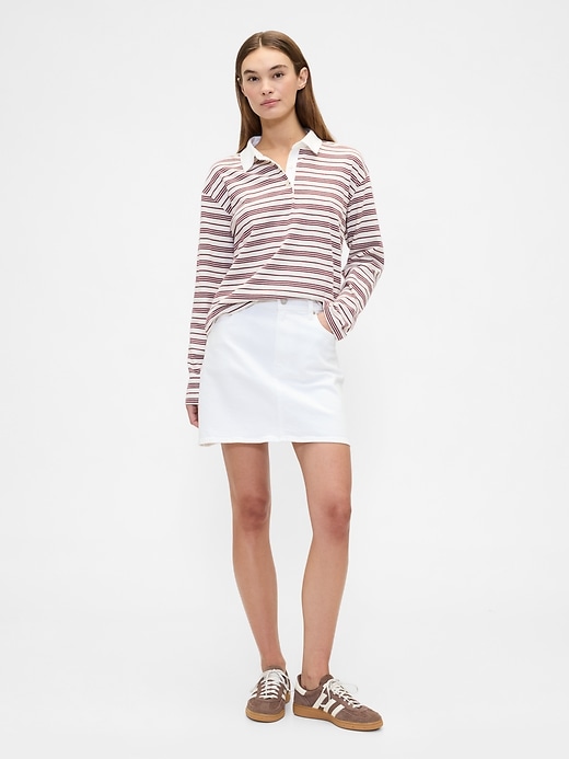 Image number 3 showing, Oversized Stripe Rugby Polo Shirt