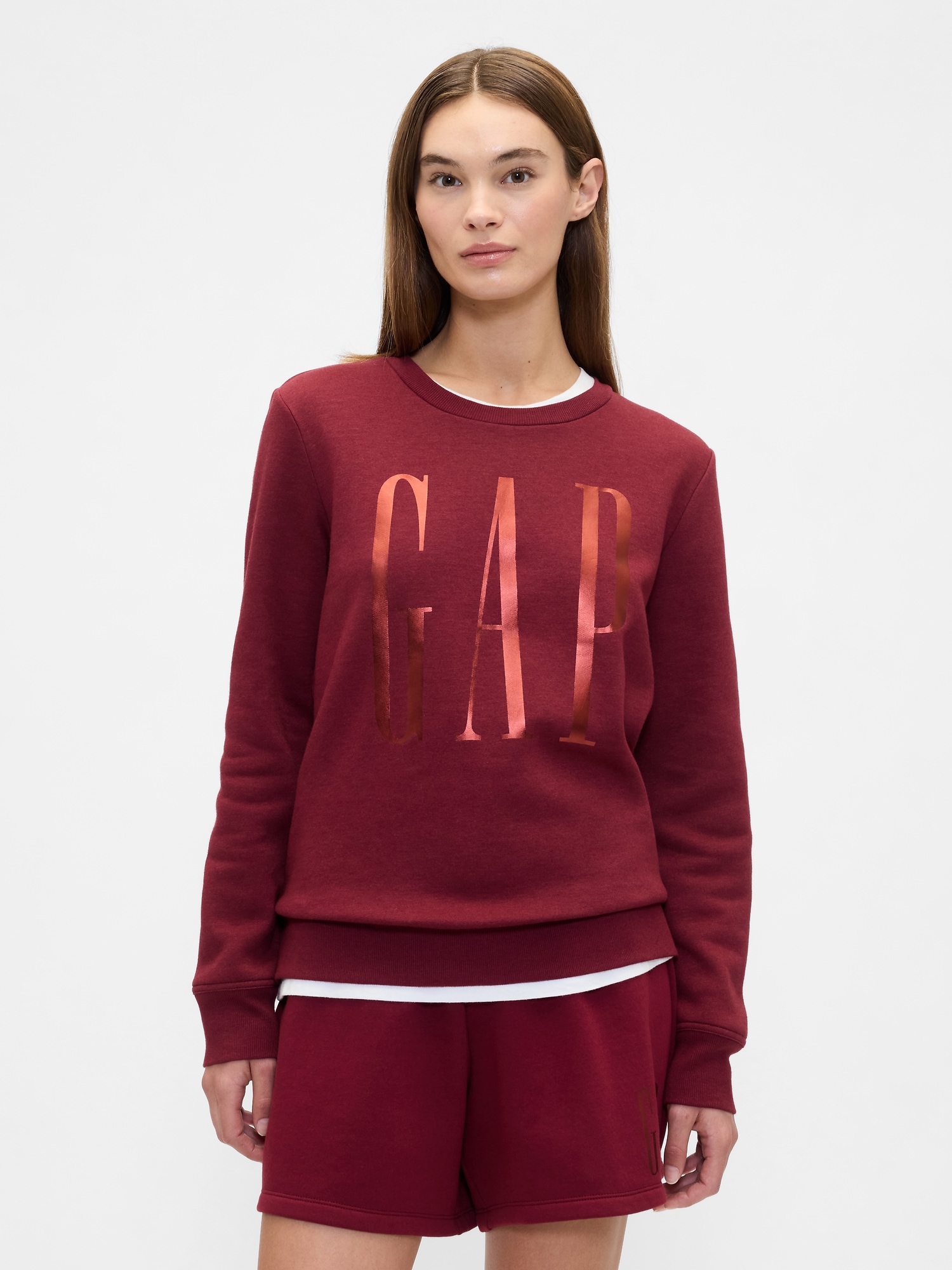 Relaxed Gap Logo Sweatshirt - Red