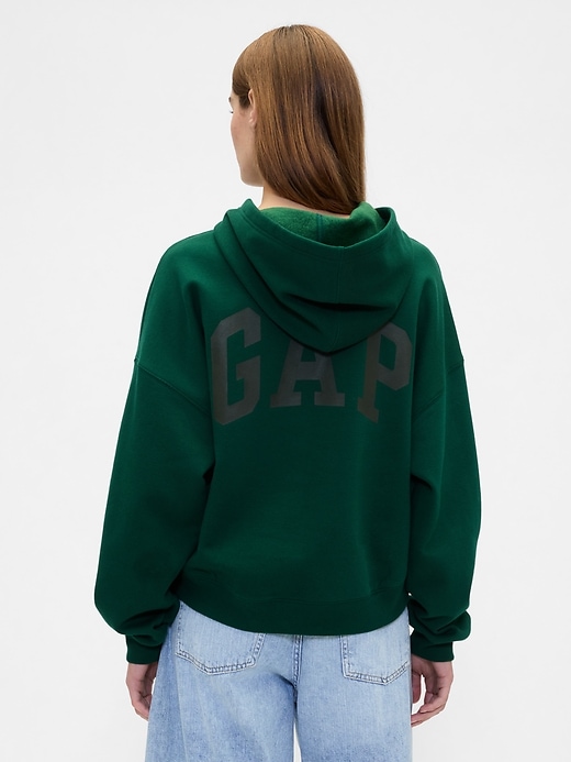 Image number 2 showing, Relaxed Gap Mini-Logo Cropped Hoodie