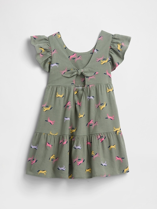 Image number 2 showing, babyGap Flutter Sleeve Tie-Back Dress